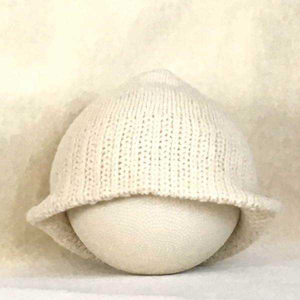 2-layer heavy-gauge hat white