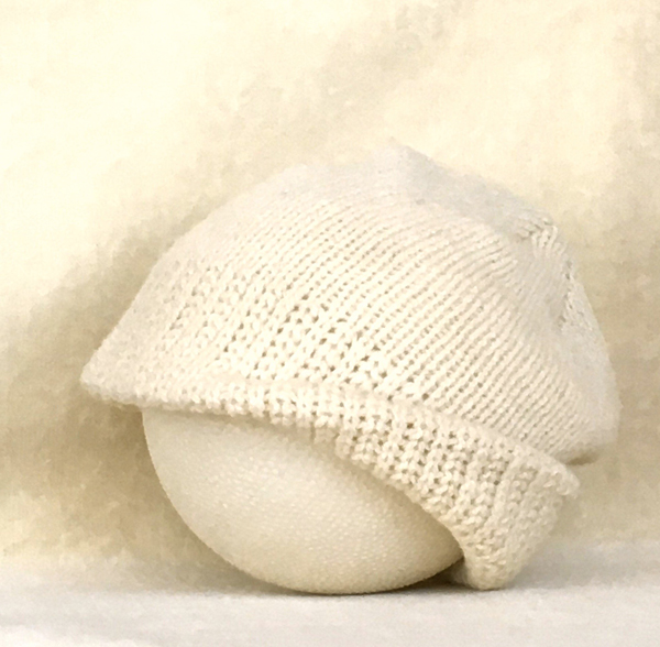 2-layer heavy-gauge hat white