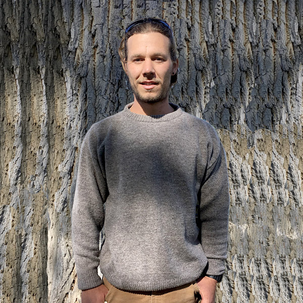 crewneck sweater medium gray