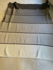 knitted shawl by shannon baird