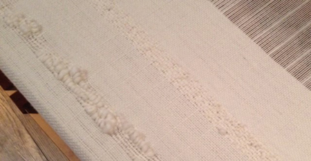 knitted sample by karen crenshaw