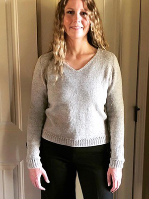 knitted sweater by kirstin peterson douglas