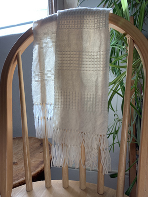 knitted scarf by liz gipson