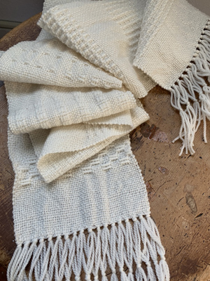 knitted scarf by liz gipson