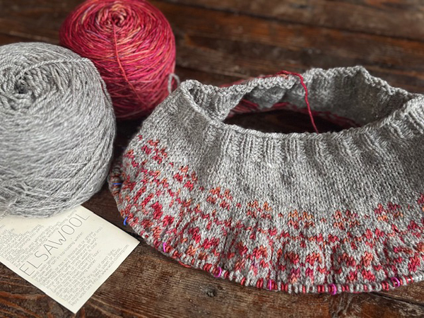 knitted sweater by brande mcgovern