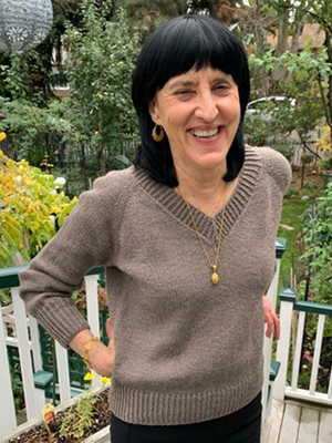 knitted sweater by virgina morrell