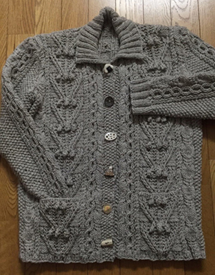 knitted sweater by emiko shimohira