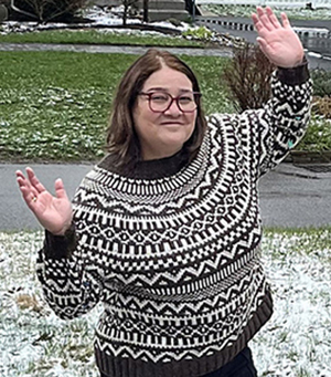 knitted sweater by lety soto