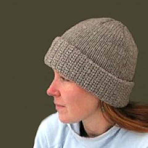 2-layer heavy-gauge cuff cap medium gray