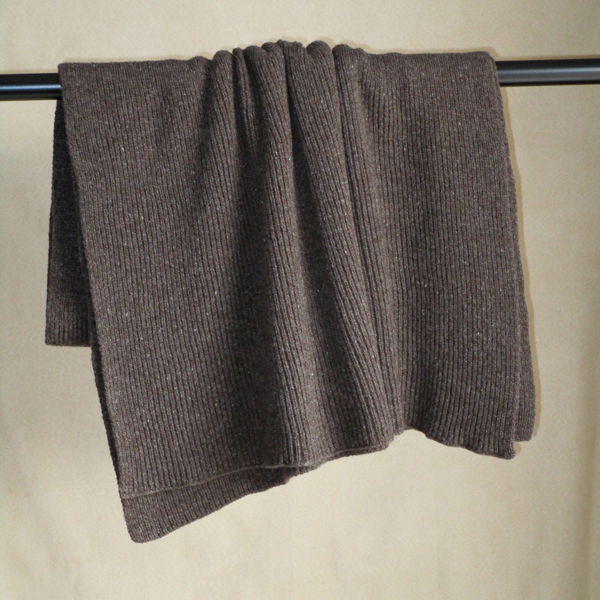 ribbed wrap dark brown