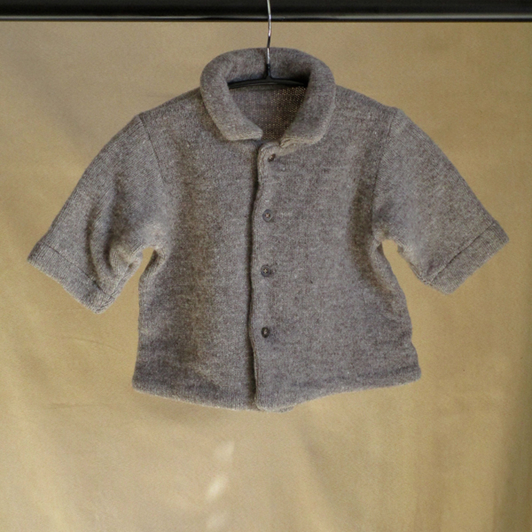 knitted coat medium gray
