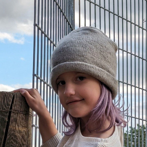 2-layer jersey cuff cap light gray