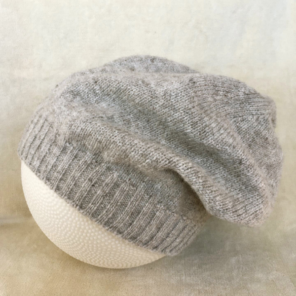 jersey slouch hat light gray