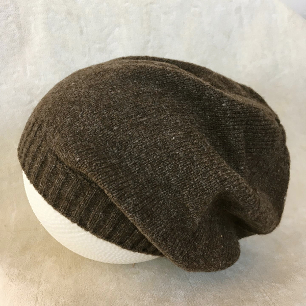 jersey slouch hat dark brown