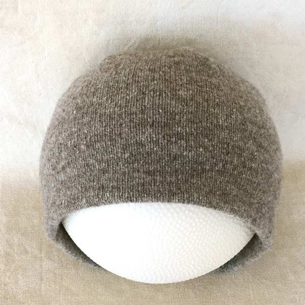 2-layer jersey beanie medium gray