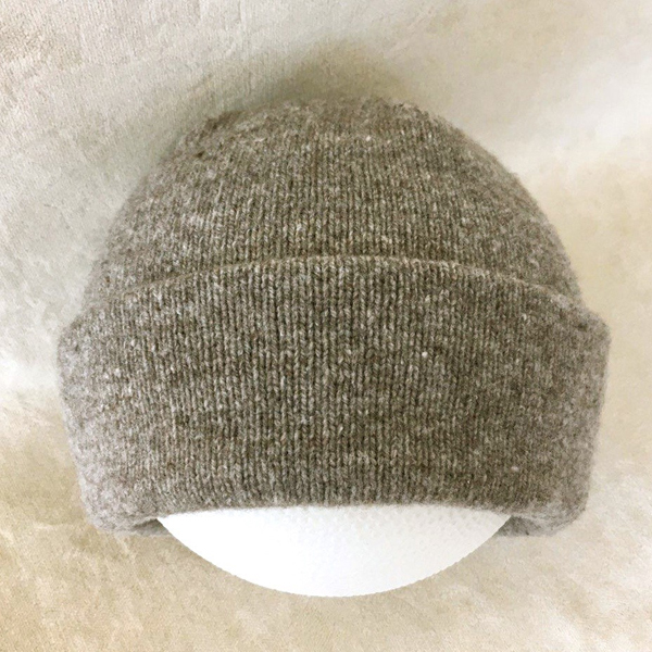 2-layer jersey cuff cap medium gray