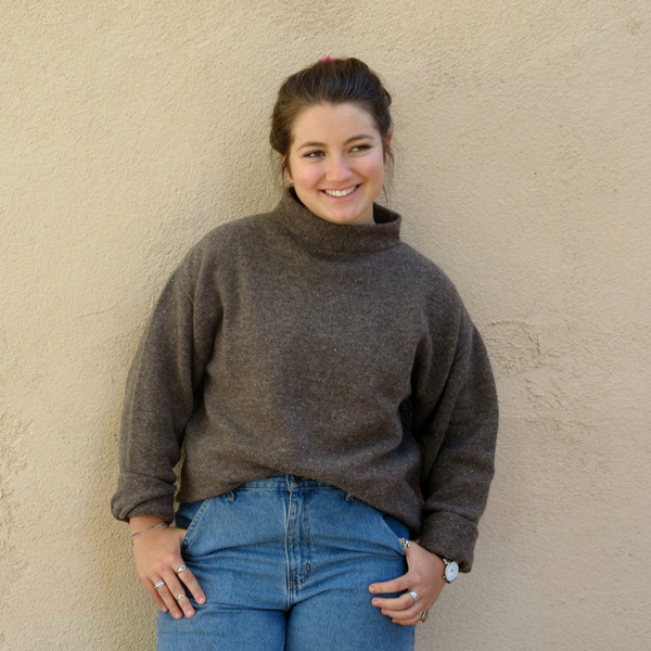 mock turtleneck sweater dark gray