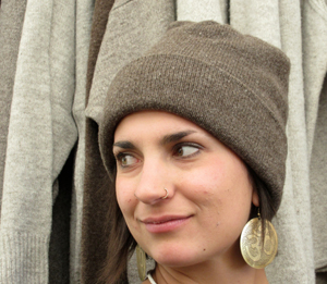 2-layer jersey cuff cap dark gray