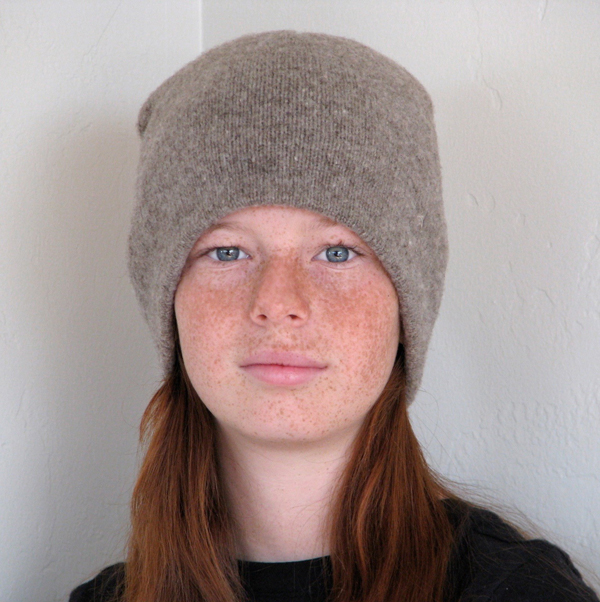 2-layer jersey beanie medium gray