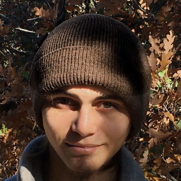 1x1 rib cuff cap dark brown