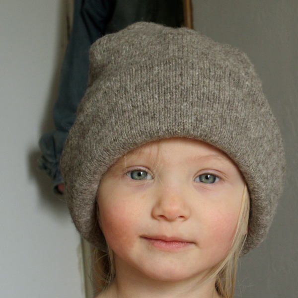 2-layer jersey cuff cap medium gray