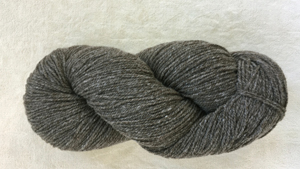 woolen-spun fingering dark gray-brown