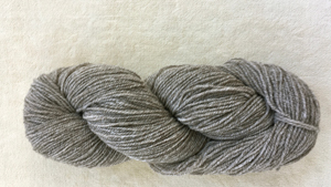 woolen-spun lace weight, medium gray
