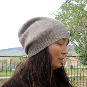jersey slouch hat light gray