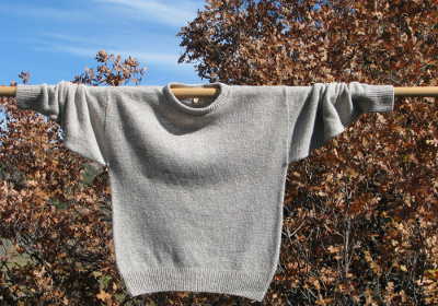 crew neck sweater light gray