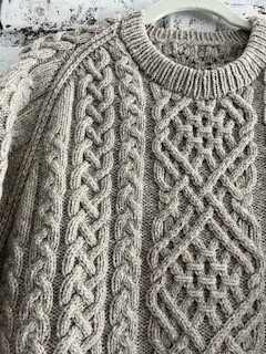 knitted sweater by sarah kincaid