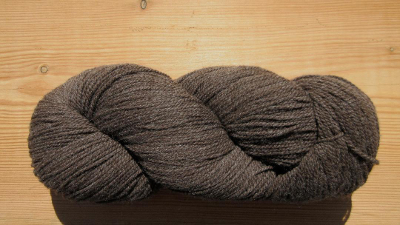 worsted-spun sport dark brown 1750 ypp yarn